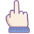 Obscene gesture icon