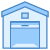 Garage ouvert icon