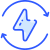 Signo de triángulo de energía icon