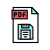 Save as PDF icon