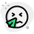 Tired or sleepy baby emoji with sweat drop icon