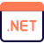 Dot net domain for sale under landing page template icon