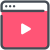 streaming video icon