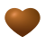 coração marrom icon