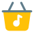 Online music store digitally stored Interface layout icon