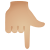 バックハンドインデックス-下向き-ミディアムライトスキントーン icon