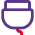 Old eight pin phone charging and data syncing port icon