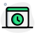 Time delay function on a web browser icon
