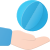 Hand Holding Globe icon