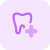 Dentistry Specialty Hospital isolated on a white background icon