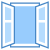 Ventana abierta icon