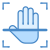Handflächenscan icon