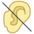 청각 없음 icon