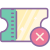 Supprimer ticket icon