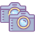 Fotocamere multiple icon