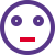 Neutral face emoji with flat mouth expression icon