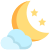 Noite parcialmente nublada icon