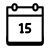 Calendar 15 icon