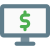 Online merchant website online transaction e-banking icon