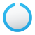 Círculo con corte icon