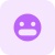 Grimacing nervous emoji face shared on internet icon