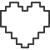 Corazón del pixel icon