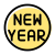 Happy new year sticker texts and messages to share icon