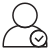 Profile Checkmark icon