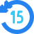 15 segundos Retroceder icon