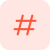 Hashtag sign used on social media websites icon