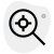 Serach for target with crosshair logotype isolated on a white background icon