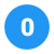 0 en círculo C icon