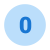 Circled 0 icon