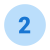 2 en círculo icon