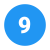 9 en círculo C icon