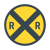 Segno dell'incrocio della ferrovia icon