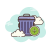 添加垃圾箱 icon