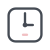 Horloge carrée icon