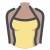 검정색 여성 티셔츠와 얇은 끈 icon