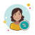 Analytics Professional femminile icon