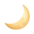 emoji de lua crescente icon
