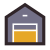 Garage ouvert icon