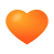 Orange Heart icon