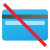 No tarjetas de crédito icon
