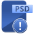 PSD File Warning icon