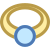 Vista frontal do anel icon