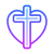 cruz de coração icon