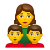 Familie – Frau-Junge-Junge icon