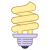 Bombilla espiral icon