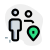 Users location shared among full family members icon